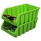 Basicwise Storage Bin, Plastic, Green, 3 in H, 4.5 in W, 8 in L, 6 PK QI003255G.3 - alternate 5